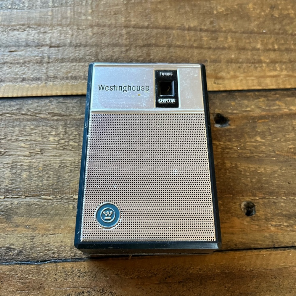 Westinghouse vintage transistor radio.  Radio works!  Excludes battery